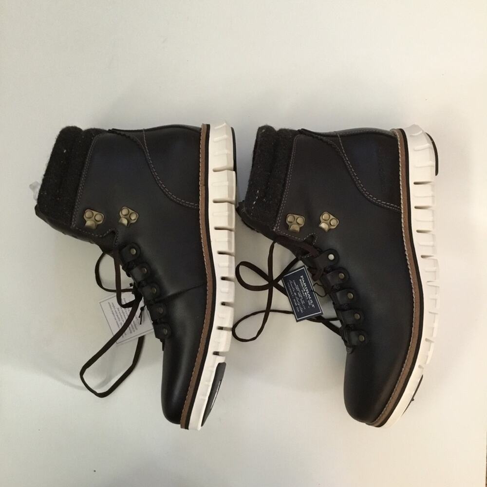 Cole Haan Zerogrand Waterproof Brown Hiker Boots - Picture 6 of 10
